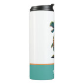 Schattig Gelukkig T-Rex Tyrannosaurus Rex Dinosaur Thermosbeker (Gedraaid links)