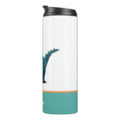 Schattig Gelukkig T-Rex Tyrannosaurus Rex Dinosaur Thermosbeker (Geroteerd rechts)