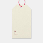 Schattig gelukkig Thanksgiving val bladeren patroo Cadeaulabel (Achterkant)