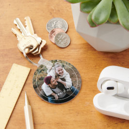 Schattig gelukkig u en ik in liefde classy elegant sleutelhanger