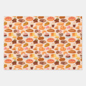 schattig gemengd bakkerijpatroon inpakpapier vel (Voorkant 2)