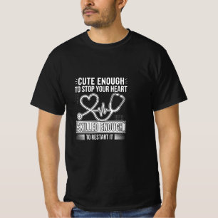 Schattig genoeg om je hart te stoppen, bekwaam gen t-shirt