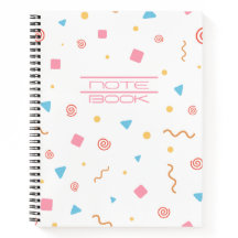 Schattig Geometrisch Patroon School Schrijfblok