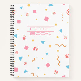Schattig Geometrisch Patroon School Schrijfblok Notitieboek