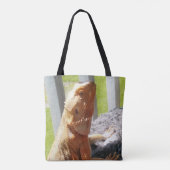 Schattig gepersonaliseerd dragon Afbeelding Tote Bag (Achterkant)