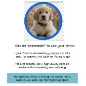 Schattig gepersonaliseerd foto groen cadeau voor H Koffiemok