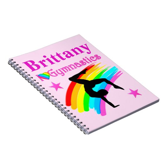 SCHATTIG GEPERSONALISEERD GYMNASTIEKTIJDSCHRIFT NOTITIEBOEK (Rechterzijde)