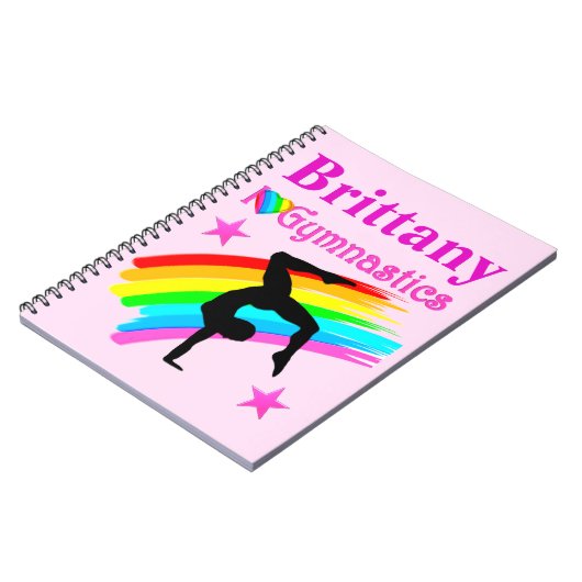 SCHATTIG GEPERSONALISEERD GYMNASTIEKTIJDSCHRIFT NOTITIEBOEK (Linkerzijde)