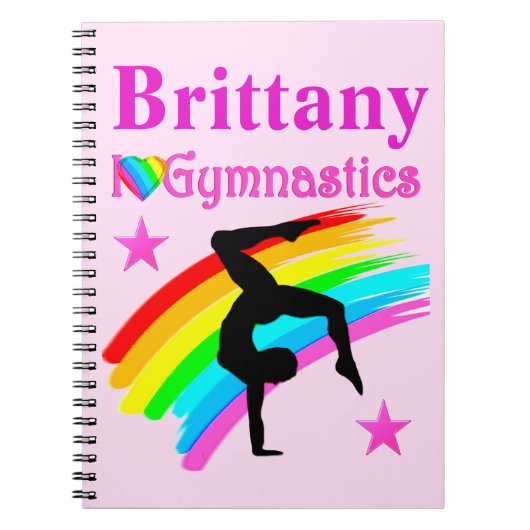 SCHATTIG GEPERSONALISEERD GYMNASTIEKTIJDSCHRIFT NOTITIEBOEK (Voorkant)