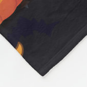 Schattig gepersonaliseerd Halloween patroon Fleece Deken (Hoek)