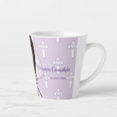 Schattig gepersonaliseerd meisje van de Eerste Hei Latte Mok (Rechts)