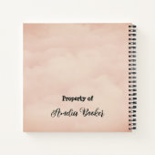 Schattig gepersonaliseerd mijn geheime plan typogr notitieboek (Achterkant)