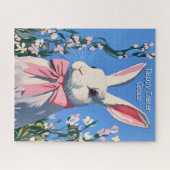 Schattig Gepersonaliseerd Paashaas Puzzel (Horizontaal)