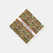 Schattig gepersonaliseerd papier voor gnomen en pa servet (Hoek)