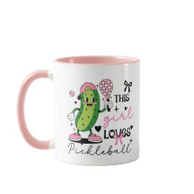 Schattig Gepersonaliseerd Pickleball Meisje Lint &
