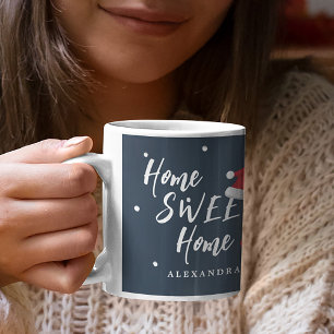 Schattig gepersonaliseerd thuis zoete thuis script koffiemok