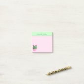 Schattig Gepersonaliseerde Cactus Succulente Plant Post-it® Notes (Op bureau)