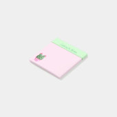Schattig Gepersonaliseerde Cactus Succulente Plant Post-it® Notes (Schuin)