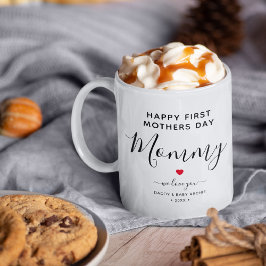 Schattig gepersonaliseerde "Eerste Moederdag" Papa Koffiemok