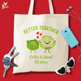 Schattig Gepersonaliseerde Kawaii Kool Valentijnsd Tote Bag