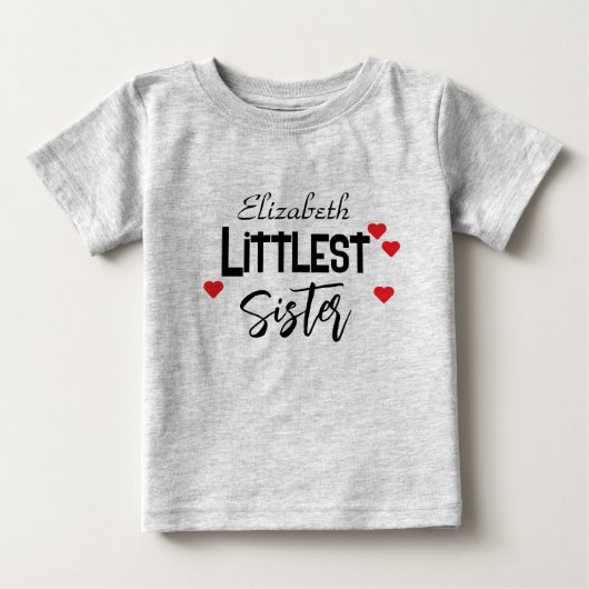 Schattig gepersonaliseerde kleine zus (Voorkant)