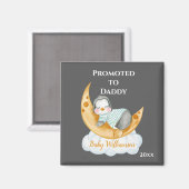 Schattig gepromoveerd tot papa baby pinguïn magneet (Voorkant / Achterkant)