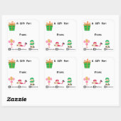 Schattig geschenk Label met Kinder namen Sticker (Vel)