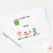 Schattig geschenk Label met Kinder namen Sticker (Envelop)