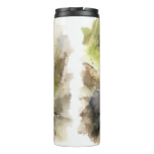 Schattig geschilderd Yorkie hond Thermosbeker (Achterkant)