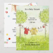 Schattig Geslacht Neutraal Babykleding Douche Kaart (Voorkant / Achterkant)