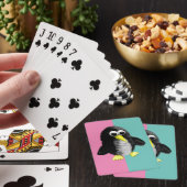 Schattig Geslacht Onthullen Ideeën, pinguïn Pokerkaarten (Insitu)