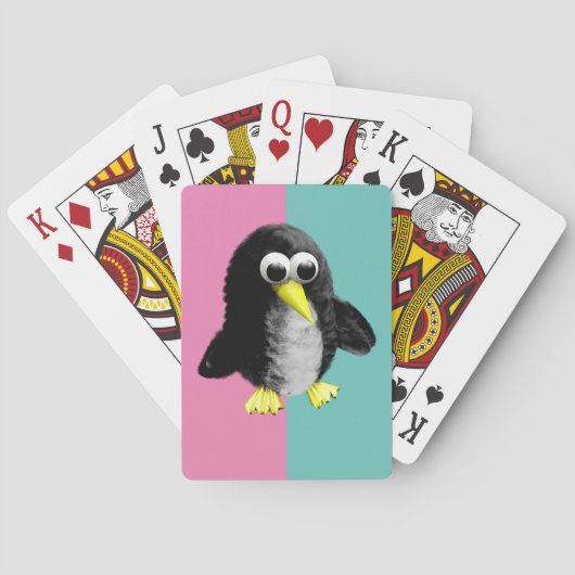 Schattig Geslacht Onthullen Ideeën, pinguïn Pokerkaarten (Achterkant)