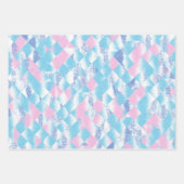 schattig geslacht onthult feestartikelen inpakpapier vel (Voorkant)