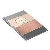 Schattig gestreept, kleurrijk - persoonlijk notitieboek (Rechterzijde)