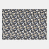 schattig gevlekt oesters en parels inpakpapier vel (Voorkant)