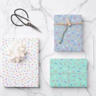 schattig gevlekt patroonfeest inpakpapier vel