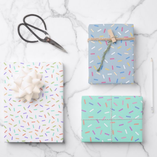 schattig gevlekt patroonfeest inpakpapier vel (Voorkant)