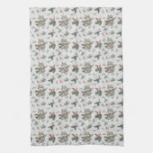 schattig gevlekt rekenkopieerpatroon theedoek (Verticaal)