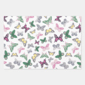 schattig gevlekt vlinderpatroon inpakpapier vel (Voorkant 3)