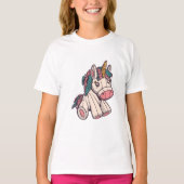 Schattig gevulde Unicorn T-shirt (Voorkant)