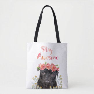 Schattig Geweldige Verblijf Waterverf Kroon Tote Bag