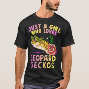 Schattig gewoon een meisje die houdt van luipaard t-shirt