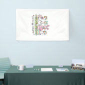 Schattig gewoon een opgewonden gans Pasen meisje v Spandoek (Beurs)