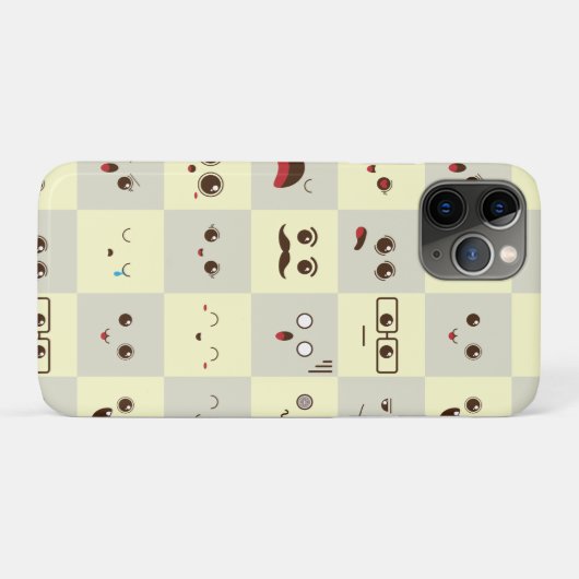 Schattig gezicht Case-Mate iPhone case (Achterkant (horizontaal))