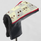 Schattig gezicht golfheadcover (3/4 voorkant)