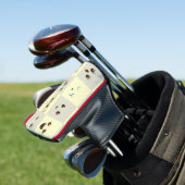 Schattig gezicht golfheadcover (Insitu)