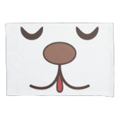 Schattig gezicht kinder wit kussensloop (Voorkant)