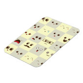Schattig gezicht magneet (Linkerzijde)