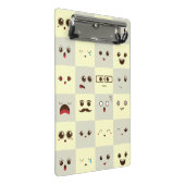 Schattig gezicht mini klembord (Schuin)