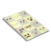 Schattig gezicht notitieboek (Rechterzijde)